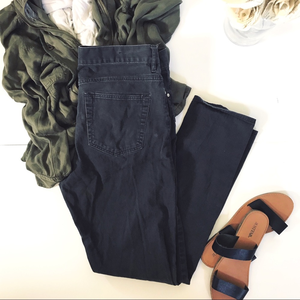 H&M faded black jeans slim fit 30 high waisted